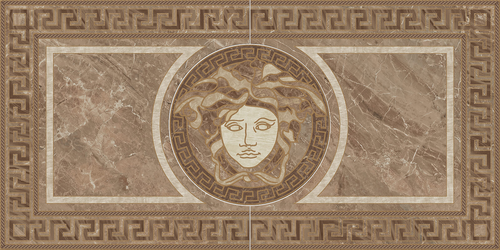 Керамическая плитка панно Версаче