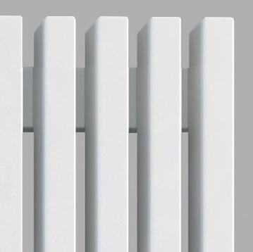 Loten Grey V 2000 / 4 секции белый вертикальный радиатор c боковым подключением