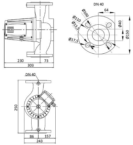 BASIC PRO 40-18F 1x230V Циркуляционный насос