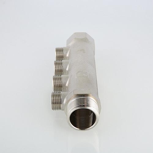 Valtec 1", 2 х 1/2" Коллектор с наружной резьбой 2 вых. (плоское уплотнение)