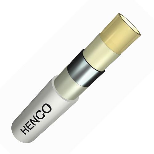 Henco Standard PEXc-AL-PEXc 32х3 мм (25 м) в красной гофре труба металлопластиковая