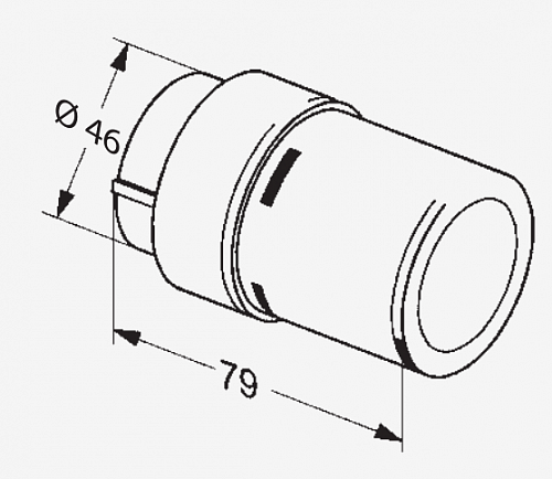 Danfoss (Данфосс) Комплект терморегулятора RAX хром правый 1/2 (013G4003)