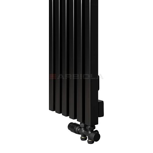  Arbiola Ritmo V 600-40-12 секции черный вертикальный радиатор c нижним подключением