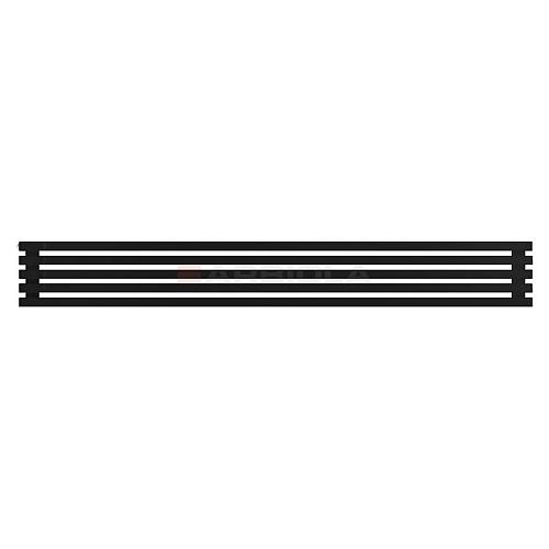 Arbiola Gorizont Ritmo H 2200-40-05 секций чёрный горизонтальный  радиатор c боковым подключением