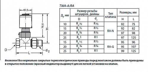 Danfoss TWA-K -230 B (088H3143) Термоэлектрический привод