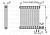 Arbonia 2057 24 секции стальной трубчатый радиатор нижнее подключение