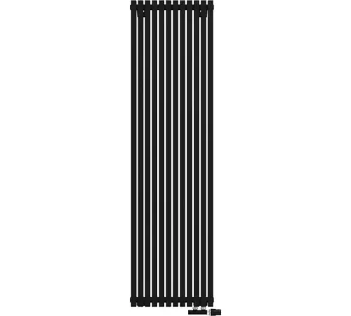 КЗТО QUADRUM 30 V 1-1750-12 R RALTP26X-M215249005 Радиатор (структурный шелк черный) с нижним подключением