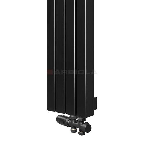 Arbiola Mono V 700-60-12 секции черный вертикальный радиатор c нижним подключением