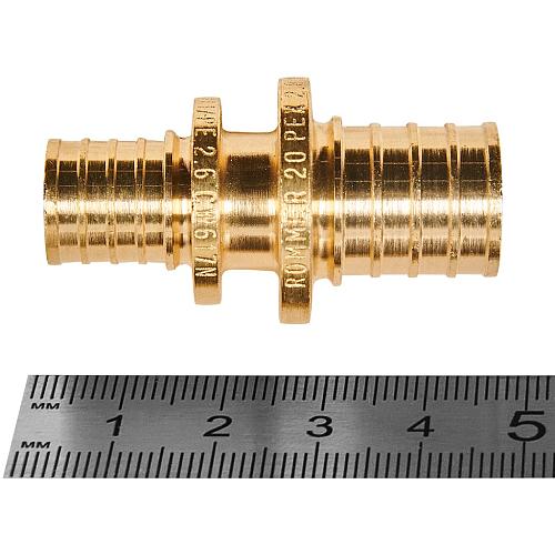 ROMMER Муфта соединительная переходная 20х16 для труб из сшитого полиэтилена осевая