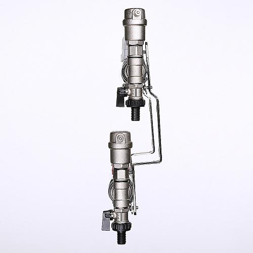 Valtec 1", 8 x 3/4", евроконус Коллекторный блок с регулировочными клапанами и расходомерами