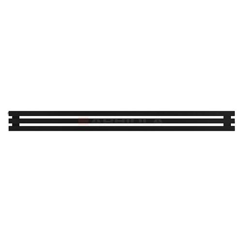 Arbiola Gorizont Ritmo H 2000-40-03 секции чёрный горизонтальный  радиатор c боковым подключением