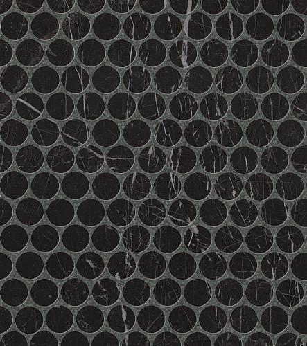 Fap Ceramiche Roma Diamond Nero Reale Round Gres Mosaico 29,5×32,5 см Мозаика