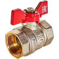 ROMMER Кран шаровой, ВР/ВР, ручка бабочка 1"