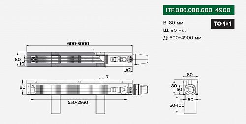 Itermic ITF 80-80-1000 конвектор напольный