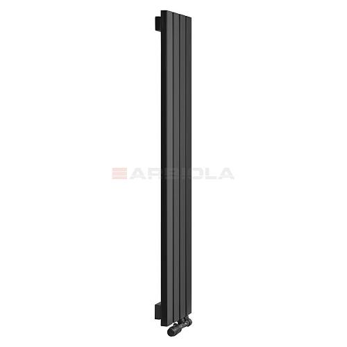 Arbiola Liner V 1250-36-15 секции черный вертикальный радиатор c нижним подключением