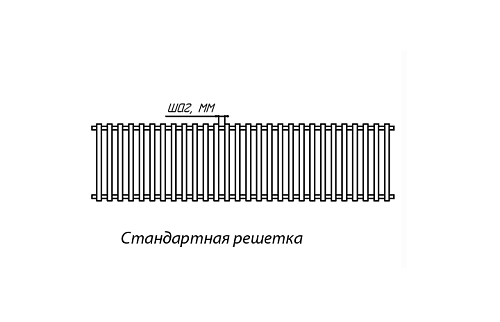 Бриз КЗТО 260 - 1000 мм Решетка декоративная бук