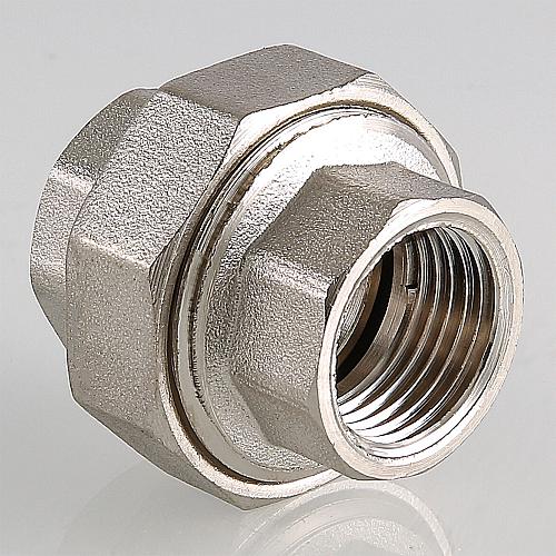 Valtec 1 1/2" Муфта разъемная латунная никелированная