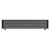 Arbiola Gorizont Ritmo HZ 2500-40-08 секций чёрный горизонтальный  радиатор c боковым подключением (на ножках)