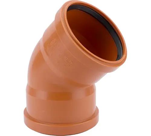 Ostendorf KGBD 2M Отвод двухраструбный 110x45° для наружной канализации
