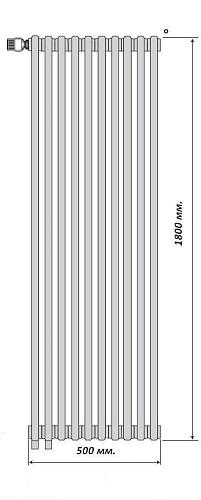 Purmo Delta Laserline VLO 3180/10 секций нижние подключение встроенный клапан