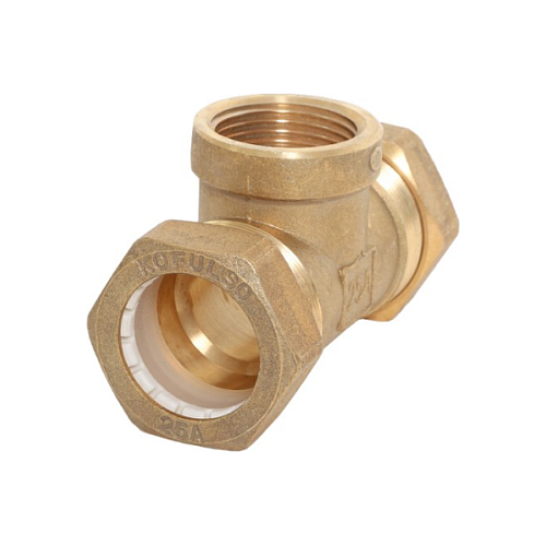 Kofulso Тройник с уменьшением 25x1/2"x25мм "труба-труба-ВР"