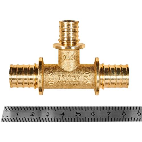 ROMMER Тройник переходной 20x16x20 для труб из сшитого полиэтилена осевой