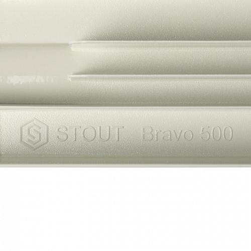 Stout Bravo 500 11 секции Алюминиевый радиатор секционный 
