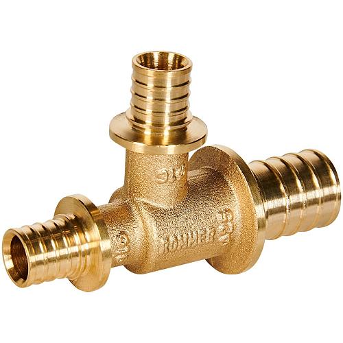 ROMMER Тройник переходной 25x16x16 для труб из сшитого полиэтилена осевой