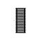 Arbiola Gorizont Ritmo H 600-40-21 секция чёрный горизонтальный  радиатор c боковым подключением