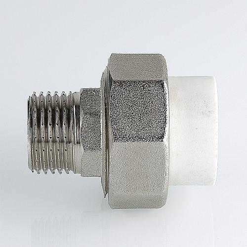 Valtec PPR Муфта 50 х 1 1/2" разъемная с переходом на наружную резьбу