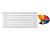 Arbiola Gorizont Iris H 1000-42-07 секции цветной горизонтальный радиатор c боковым подключением
