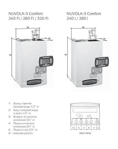Baxi NUVOLA-3 Comfort 320 Fi настенный  газовый котел (двухконтурный)