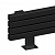 Arbiola Gorizont Mono HZ 1500-60-10 секции черный горизонтальный радиатор c боковым подключением (с ножками)