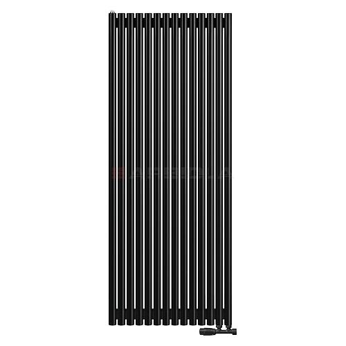 Arbiola Iris 42 V 1500-42-14 секции черный вертикальный радиатор c нижним подключением