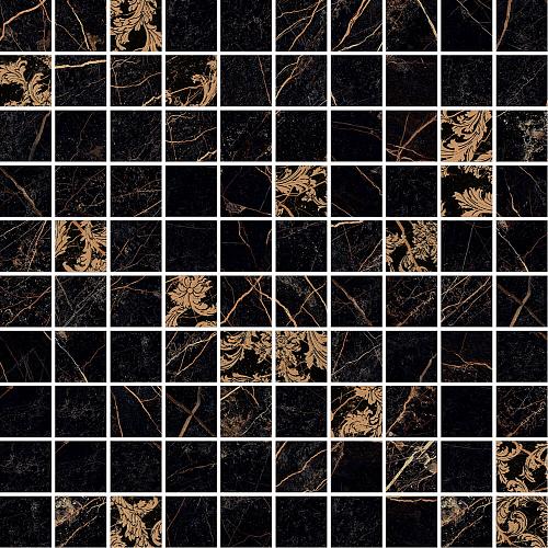 Versace Marble Mos.T100 Dec.Nero 29,1x29,1 см Настенная плитка