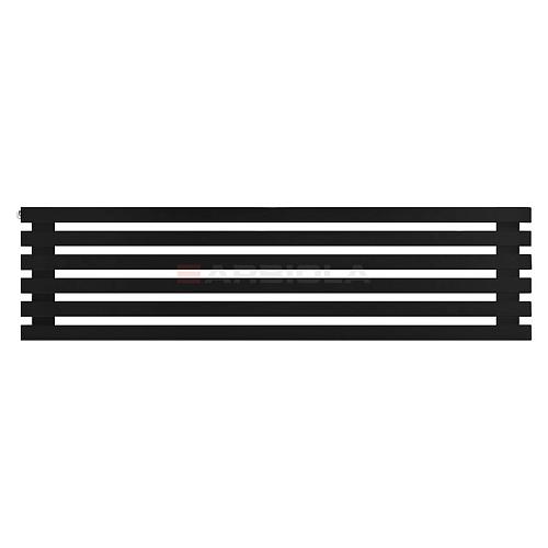 Arbiola Gorizont Ritmo H 1200-40-06 секций чёрный горизонтальный  радиатор c боковым подключением