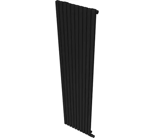 КЗТО QUADRUM 30 V 1- 1750-8 R RAL1T103S9005 Радиатор (черный матовый муар) с нижним подключением