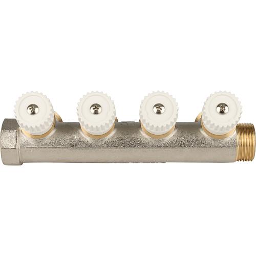 SMB 6851 3434074 Stout Коллектор распределительный 3/4", 4 отвода 3/4"ЕК