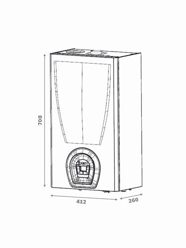 Federica Bugatti 12 VARME Котел газовый  2-х контурный со встроенным WI-FI модулем
