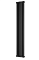 Zehnder Charleston 2180/10 секций №1270 3/4" RAL 9217 боковое подключение черный матовый