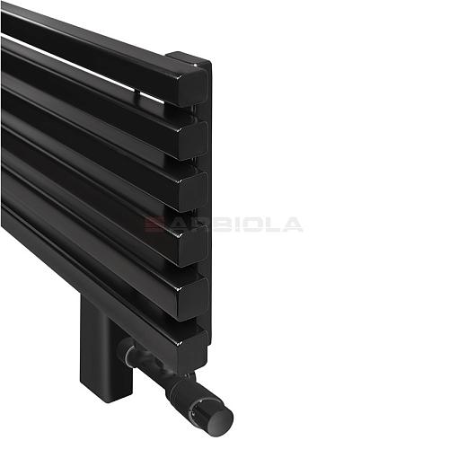 Arbiola Gorizont Ritmo VZ 1000-40-06 секций чёрный горизонтальный  радиатор c нижним подключением (на ножках)