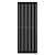 Arbiola Liner H 2200-36-12 секции черный вертикальный радиатор c боковым подключением