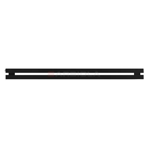 Arbiola Gorizont Ritmo H 1250-40-02 секции чёрный горизонтальный  радиатор c боковым подключением