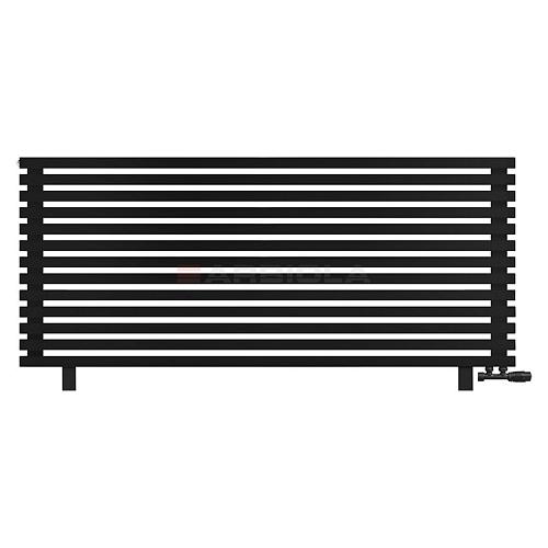 Arbiola Gorizont Ritmo VZ 1750-40-13 секций чёрный горизонтальный  радиатор c нижним подключением (на ножках)