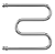 Terminus М-образный 3/4" 600x600 Водяной полотенцесушитель 