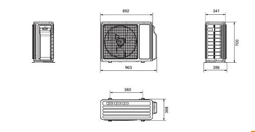 Наружный блок Tosot Free Match T24H-FMA/O Inverter