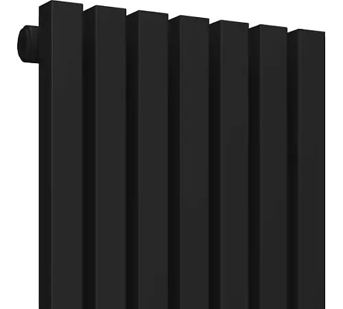КЗТО QUADRUM 30 V 1- 1750-8 R RAL1T103S9005 Радиатор (черный матовый муар) с нижним подключением