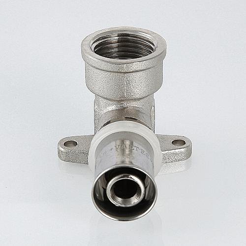 Valtec 20 мм х 1/2" Пресс-фитинг - угольник с креплением (водорозетка)