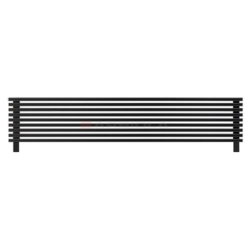 Arbiola Gorizont Compact HZ 2500-63-09 секции черный горизонтальный радиатор c боковым подключением с ножками