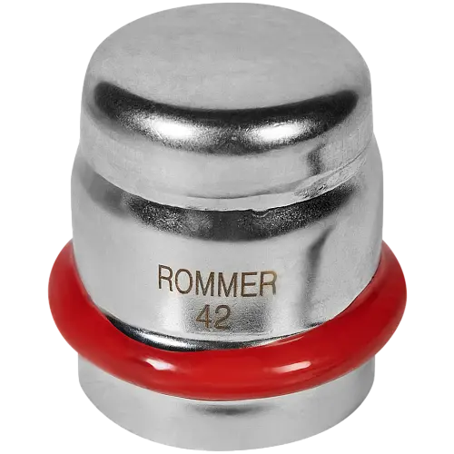 ROMMER Заглушка 42 из нержавеющей стали прессовой, арт. RSS-0025-000042
